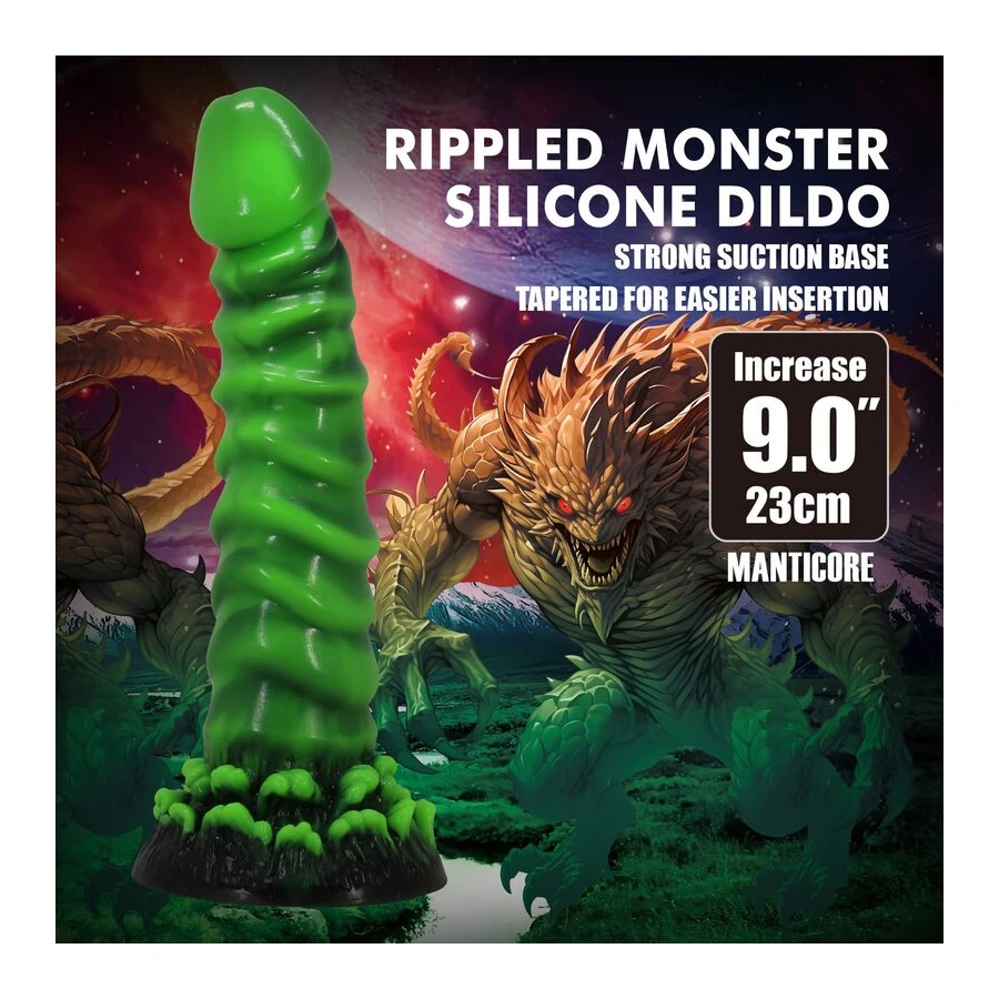 POWER MONSTERS - MANTICORE FANTASY SILICONE DILDO 23 CM Ø 5 CM